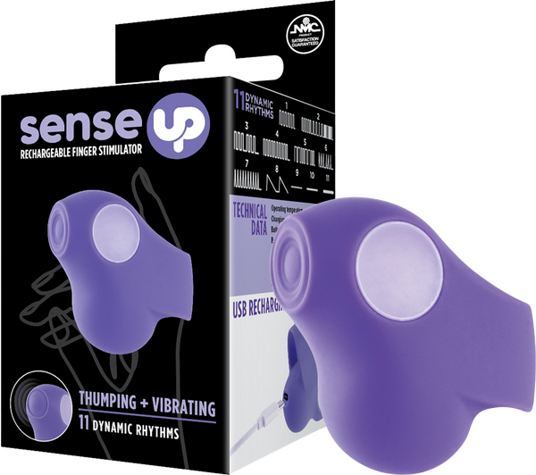 Rechargeable Finger Stimulator (Purple) – 11 Rhythm Thumping and Vibrating Finger Vibrator > Vibrators > Finger Vibrators - Tophatter Daily Deals