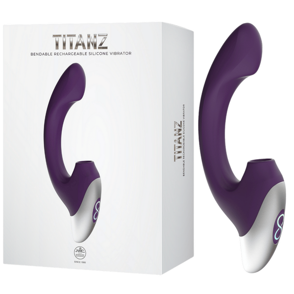 Thumping Rechargeable Silicone Vibrator – 13cm Insertable Length Bendable Shaft Vibrator > Vibrators > G-Spot - Tophatter Daily Deals