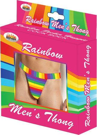 Rainbow Mens Thong – Colorful Striped Comfortable Men's Underwear > Novelties > Gag Gifts - Tophatter Daily Deals