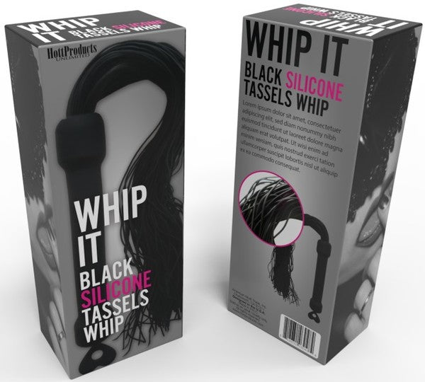 Whip It Play Whip – Silicone Tassel Whip with Comfortable Grip Erotic Accessory > Bondage Gear > Whips & Floggers - Tophatter Daily Deals
