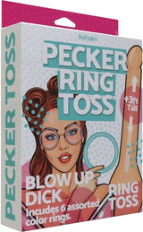 Pecker Ring Toss – Inflatable Party Game Set with Six Plastic Rings > Novelties > Games - Tophatter Daily Deals