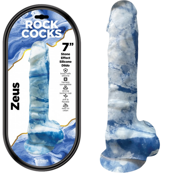 Rock Cocks Zeus – 7 Inch Textured Silicone Dildo > Dildos > Other Dildos - Tophatter Daily Deals