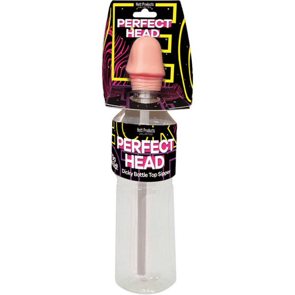 Perfect Head – Sipper Bottle Top Accessory 16oz Novelty Party Item > Novelties > Gag Gifts - Tophatter Daily Deals