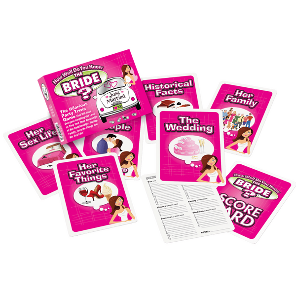How Well Do You Know The Bride? Party Trivia Game > Novelties > Card Games - Tophatter Daily Deals