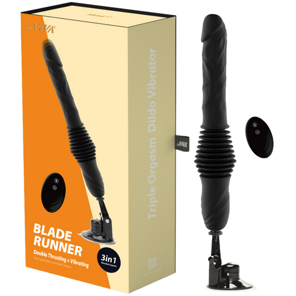 LaViva Blade Runner – Double Thrusting and Vibrating Premium Vibrator > Vibrators > Standard Vibrators - Tophatter Daily Deals