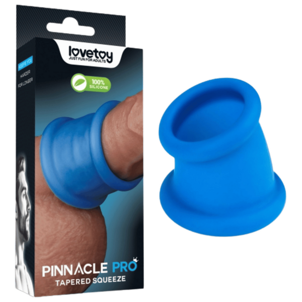 Tapered Squeeze Stretcher – Dual-Function Penis Ring and Ball Stretcher Silicone Device > Sex Toys For Men > Ball Stretchers - Tophatter Daily Deals