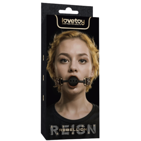 Rebellion Reign Ball Gag – Luxury Faux Leather Ball Gag with Antique Bronze Spikes > Bondage Gear > Gags and Bits - Tophatter Daily Deals