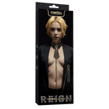 Rebellion Reign Collar with Leash – Luxury PU Leather Bondage Accessory > Bondage Gear > Collars & Leashes - Tophatter Daily Deals