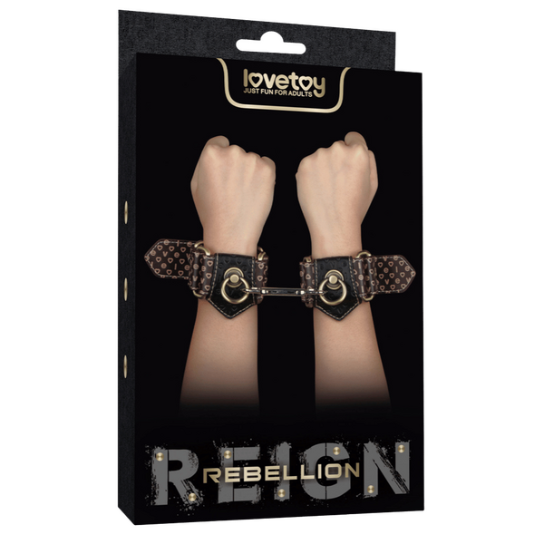 Deluxe PU Handcuffs With Vintage Bronze Spikes – Luxury Restraint Accessory > Bondage Gear > Restraints - Tophatter Daily Deals