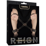 Rebellion Reign Hogtie Set – Bronze Spiked Handcuffs and Ankle Cuffs Restraint Set > Bondage Gear > Restraints - Tophatter Daily Deals