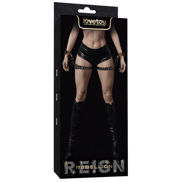 Rebellion Reign Thigh Cuffs Set – Adjustable PU BDSM Restraint Cuffs > Bondage Gear > Restraints - Tophatter Daily Deals