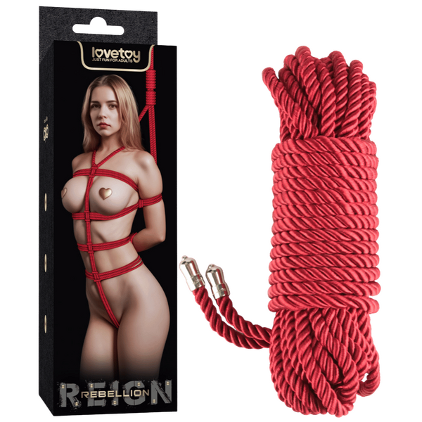 Rebellion Reign Ebony Silky Bondage Rope 10 Meter > Bondage Gear > Rope - Tophatter Daily Deals