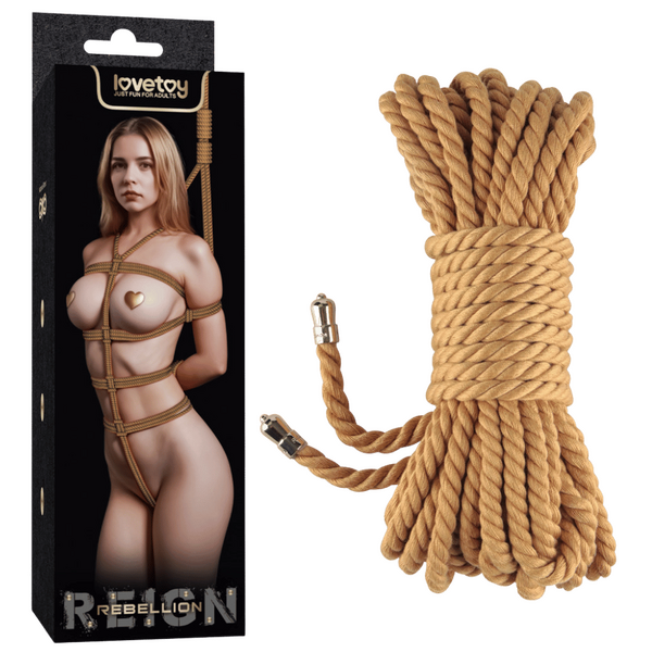Rebellion Reign Natural Knot Bondage Rope 10 Meter Durable Cotton-Soft Rope > Bondage Gear > Rope - Tophatter Daily Deals