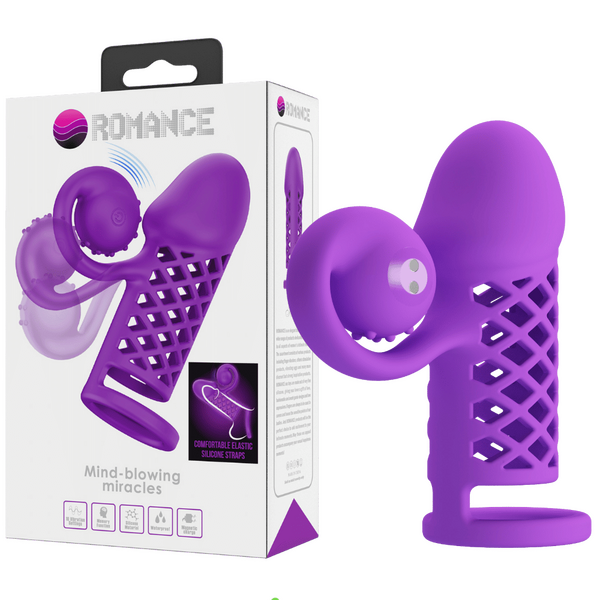 Harden Mind Blowing Miracles – Silicone Penis Sleeve with Vibrations and Ball Strap > Sex Toys For Men > Penis Sleeves - Tophatter Daily Deals