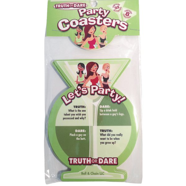 Truth or Dare Party Coasters – Party Game Accessories > Novelties > Party Supplies - Tophatter Daily Deals