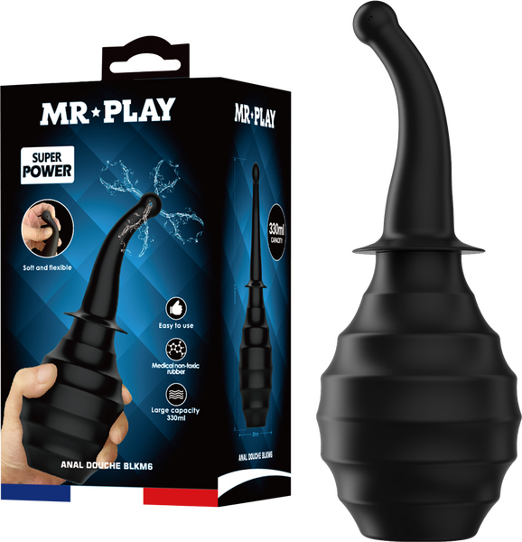 Anal Douche Black Large Capacity – Ergonomic Flexible Nozzle Anal Douche > Essentials > Douches - Tophatter Daily Deals