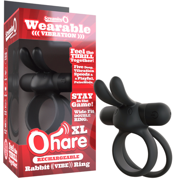 Ohare XL (Black | Blue | Green) – Rechargeable Large Rabbit Vibrator > Cock Ring > Vibrating - Tophatter Daily Deals