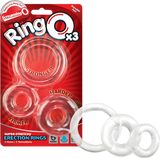 Ringo X3 Cock Rings Mixed Pack - Clear > Cock Ring > Sets - Tophatter Daily Deals