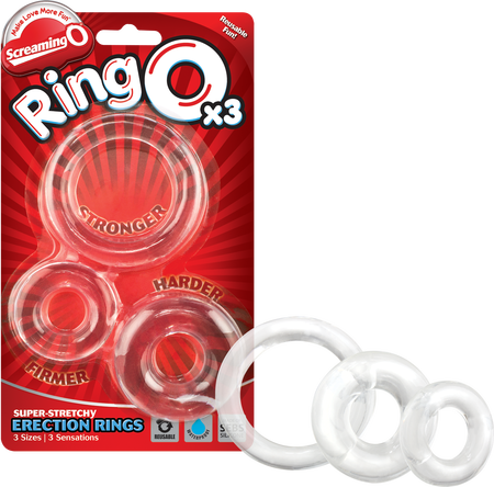 Ringo X3 Cock Rings Mixed Pack - Clear > Cock Ring > Sets - Tophatter Daily Deals