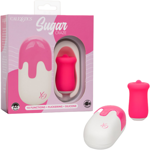 Sugar Craze – Flickering Tongue Stimulator with Travel Case Compact Vibrator > Vibrators > Ladies > Clitoral Vibrators and Stimulators - Tophatter Daily Deals