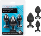Silicone Gem Anal Kit – Set of 3 Graduated Anal Plugs > Anal Range > Butt Plug Kits - Tophatter Daily Deals