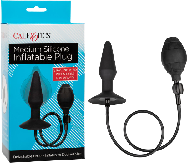 CalExotics Medium Silicone Inflatable Plug – Inflatable Anal Plug with Detachable Hose > Anal Range > Tunnel and Stretchers - Tophatter Daily Deals