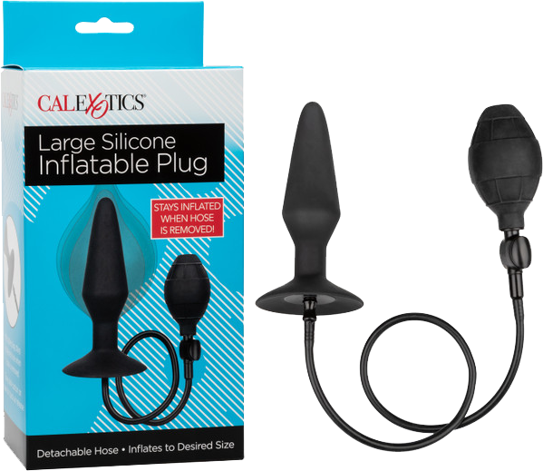 CalExotics Medium Silicone Inflatable Plug – Inflatable Anal Plug with Detachable Hose > Anal Range > Tunnel and Stretchers - Tophatter Daily Deals