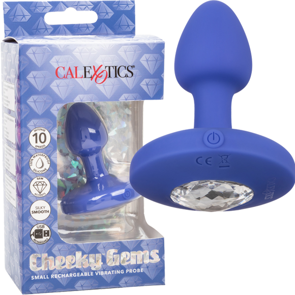 Cheeky Gems Small Rechargeable Vibrating Probe – Flexible Silicone Vibrator > Anal Range > Vibrating Butt Plugs - Tophatter Daily Deals