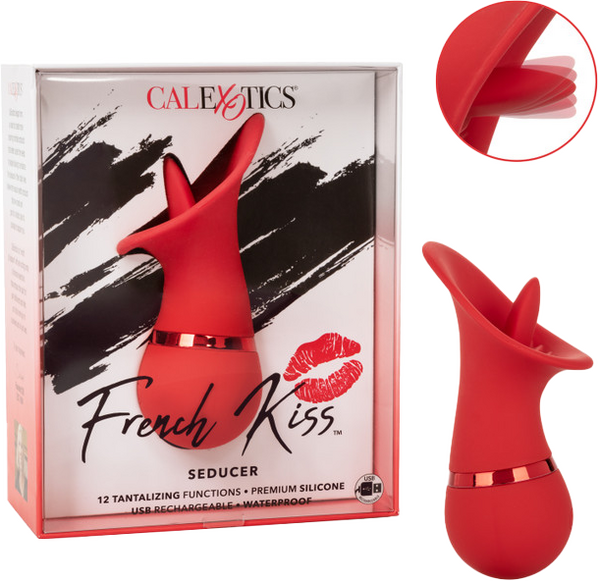 French Kiss Seducer – Compact Massager with 12 Functions Vibrator > Sex Toys For Ladies > Clitoral Vibrators and Stimulators - Tophatter Daily Deals