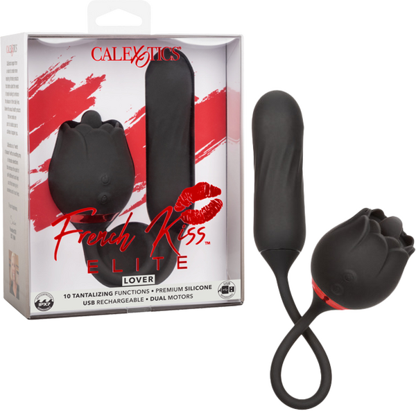 French Kiss Elite Lover – Vibrating and Rotating Bullet Teaser Vibrator with 10 Functions > Sex Toys For Ladies > Clitoral Vibrators and Stimulators - Tophatter Daily Deals