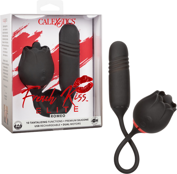 French Kiss Elite Romeo – Flickering Teaser and Thrusting Bullet Vibrator with 10 Functions > Vibrators > Ladies > Clitoral Vibrators and Stimulators - Tophatter Daily Deals