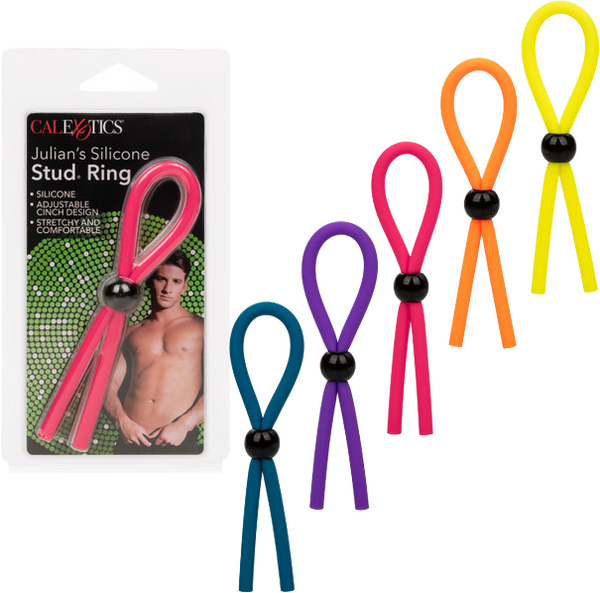 Julian's Silicone Stud Ring – Premium Stretchy Silicone Enhancer Ring > Cock Ring > Adjustable - Tophatter Daily Deals