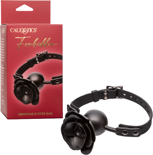 Forbidden Removable Rose Gag – Adjustable Breathable Fetish Accessory > Bondage Gear > Gags and Bits - Tophatter Daily Deals
