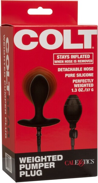 Colt Weighted Pumper Plug – Inflatable Anal Plug for Men > Anal Range > Tunnel and Stretchers - Tophatter Daily Deals