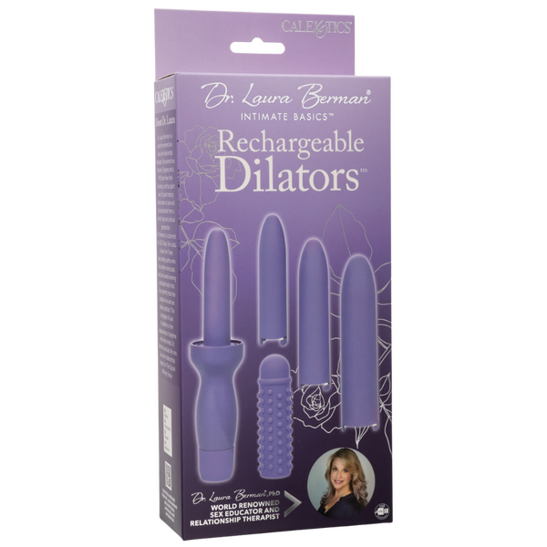 Dr. Laura Berman Dilators Set with Four Locking Sizes and Premium Silicone Textured Sleeve in Purple > Sex Toys > Dilators - Tophatter Daily Deals
