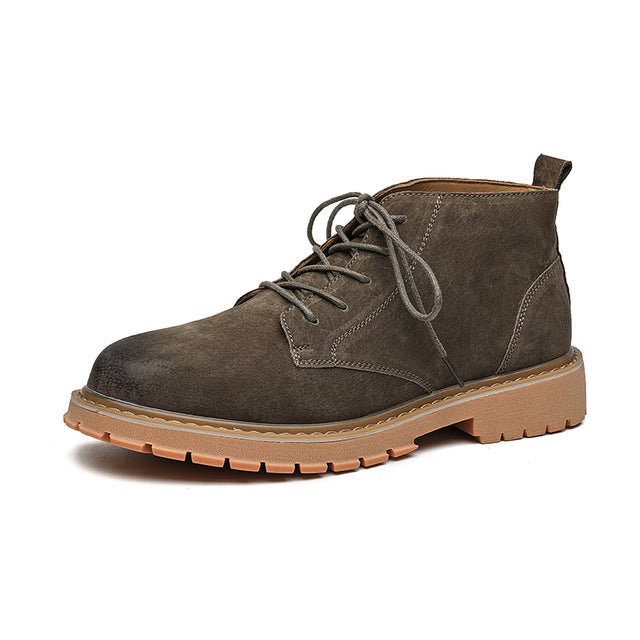 Winter Lace Up Cowboy Boots Brown Boots - Tophatter Daily Deals