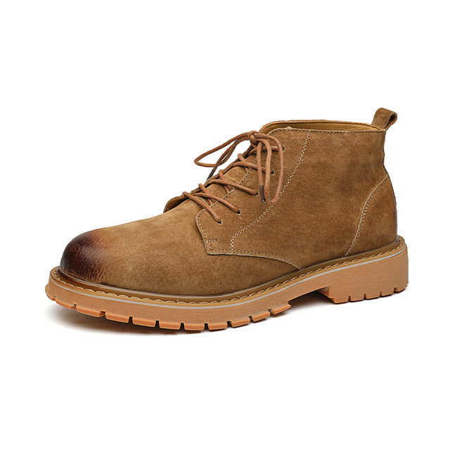 Winter Lace Up Cowboy Boots Yellow Boots - Tophatter Daily Deals