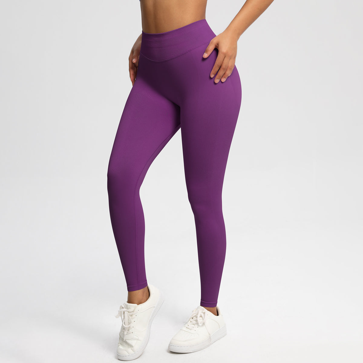 Ladies Sportswear For Indoor Outdoor Leggings Purple Leggings - Tophatter Daily Deals