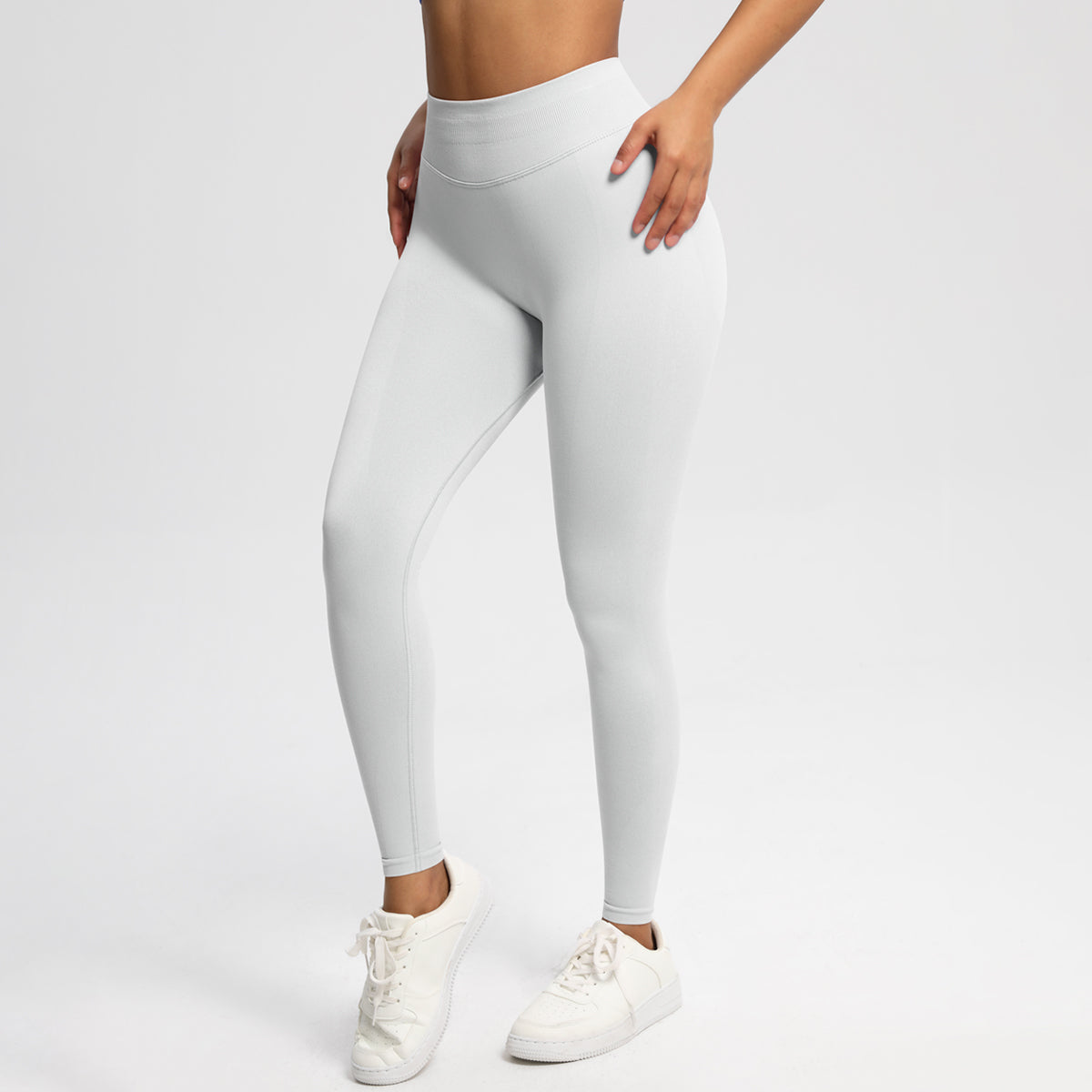 Ladies Sportswear For Indoor Outdoor Leggings White Ash Leggings - Tophatter Daily Deals