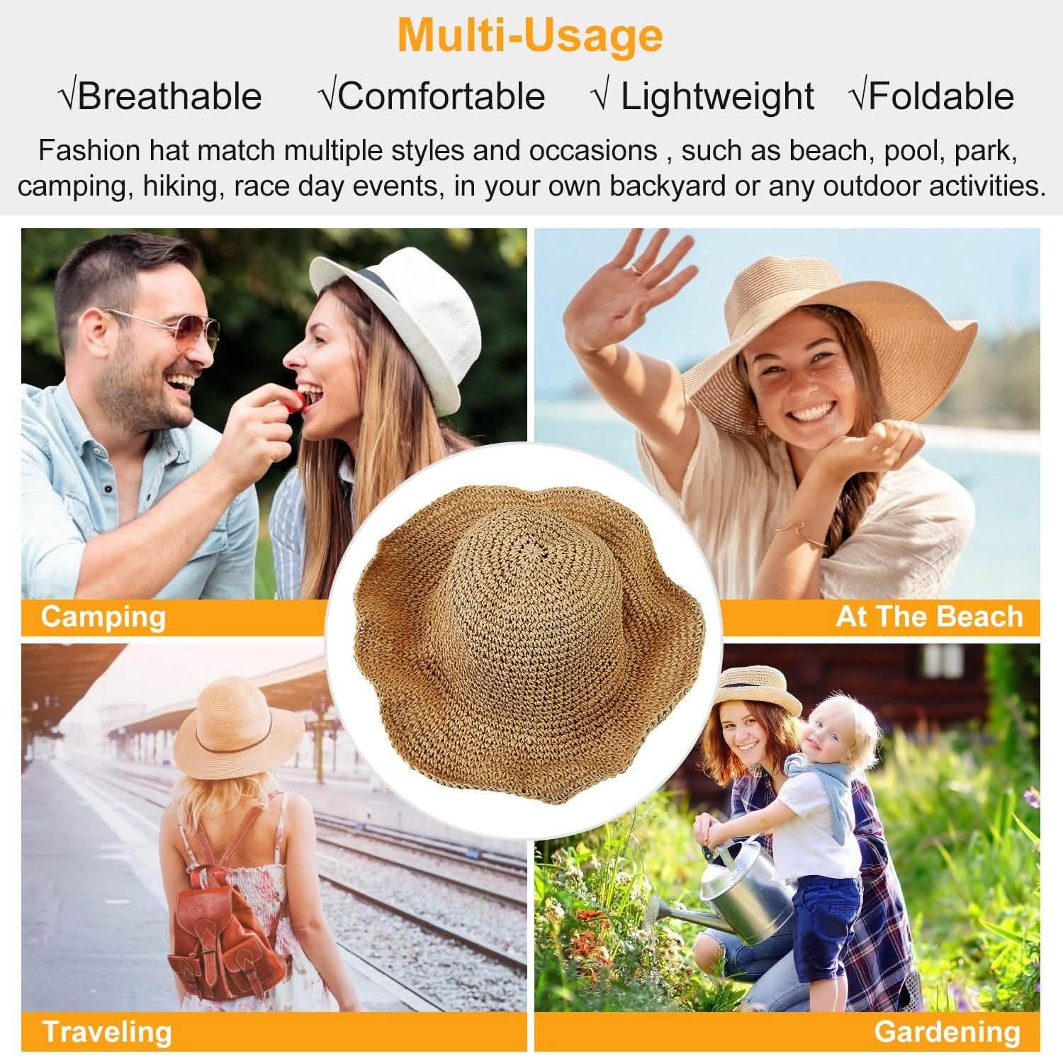 Ladies Summer Sun Hat Hats - Tophatter Daily Deals