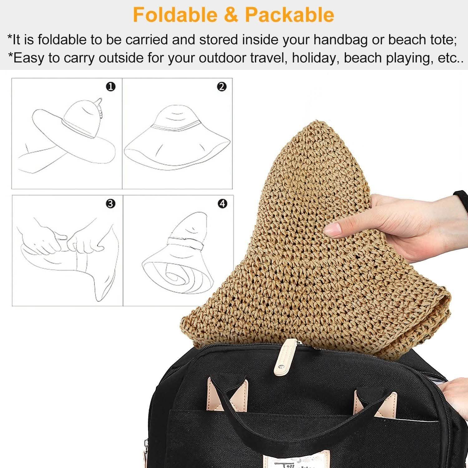 Ladies Summer Sun Hat Hats - Tophatter Daily Deals