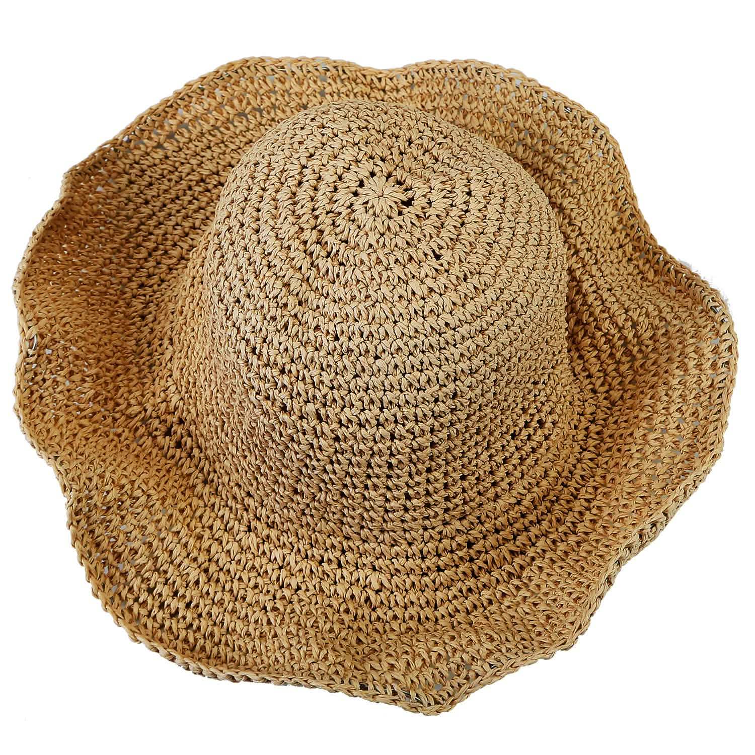 Ladies Summer Sun Hat Khaki Hats - Tophatter Daily Deals