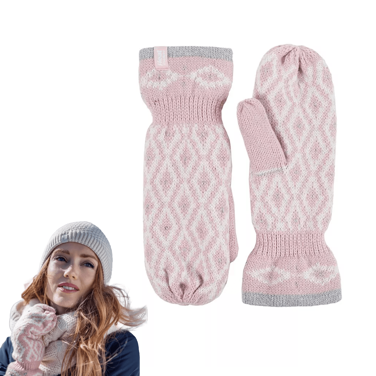Ladies Thermal Mittens - Copenhagen Heat Holder Heatweaver Thermal Warm Mittens Clothing - Tophatter Daily Deals