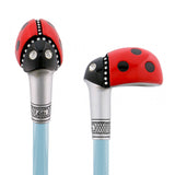 Lady Bug Lola Signature Carbon Fiber Walking Cane - 1 Sky Blue Shaft Superlite Carbon Fiber Walking Canes - Tophatter Daily Deals