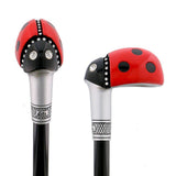 Lady Bug Lola Signature Carbon Fiber Walking Cane - 1 Black Shaft Superlite Carbon Fiber Walking Canes - Tophatter Daily Deals