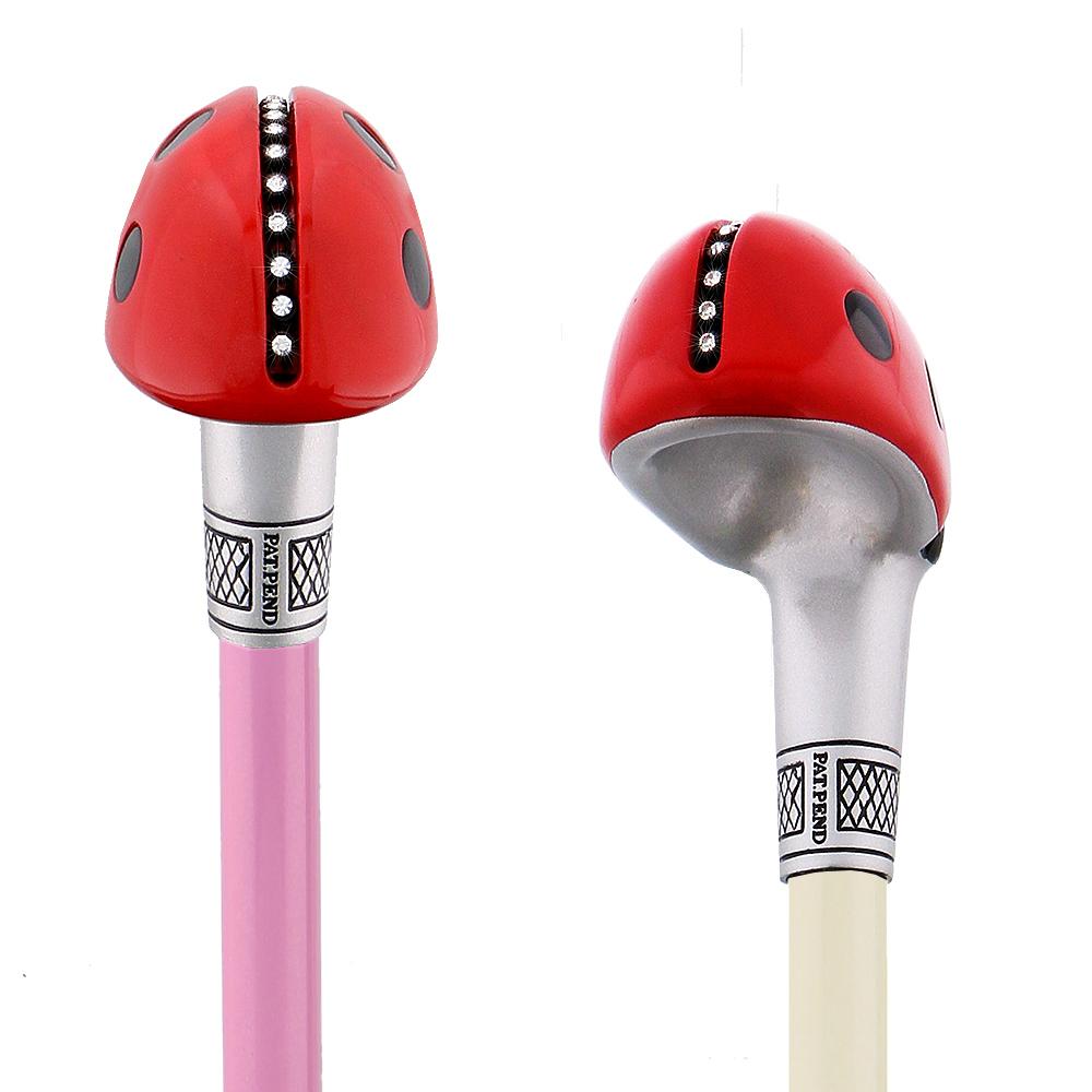 Lady Bug Lola Signature - Choose 1 Shaft - Carbon Fiber Walking Cane Superlite Carbon Fiber Walking Canes - Tophatter Daily Deals