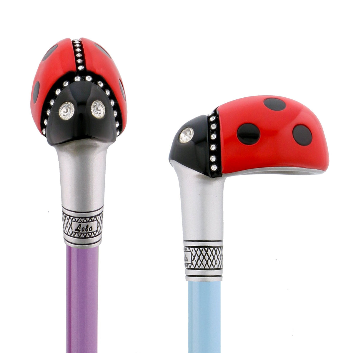 Lady Bug Lola Signature - Choose 1 Shaft - Carbon Fiber Walking Cane Superlite Carbon Fiber Walking Canes - Tophatter Daily Deals