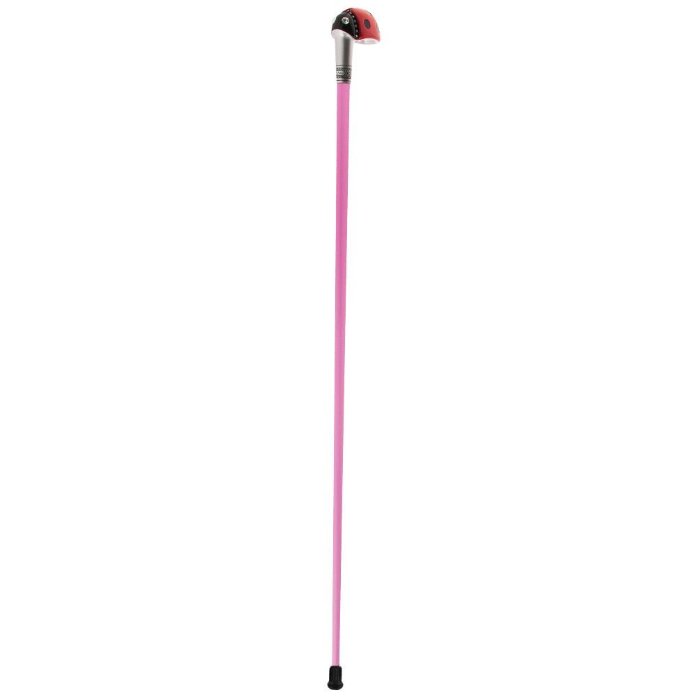 Lady Bug Lola Signature Carbon Fiber Walking Cane - 1 Pink Shaft Superlite Carbon Fiber Walking Canes - Tophatter Daily Deals