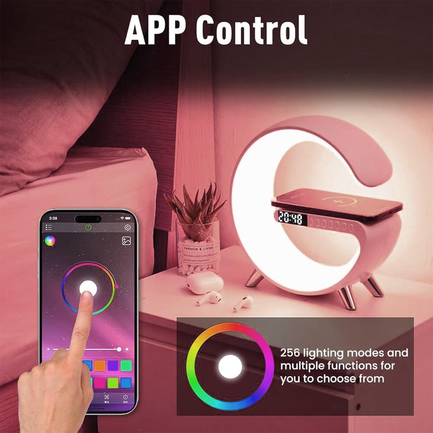 Smart LED Lamp - Lamp with Smart G Bluetooth Speaker Wireless Charger RGB Alarm Clock Night Light Apparel & Accessories - Tophatter Daily Deals