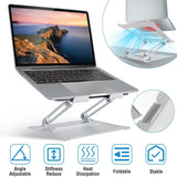 Laptop Stand Aluminum Angle Adjustable Computer Holder Riser Heat Vent Computer Accessories - Tophatter Daily Deals